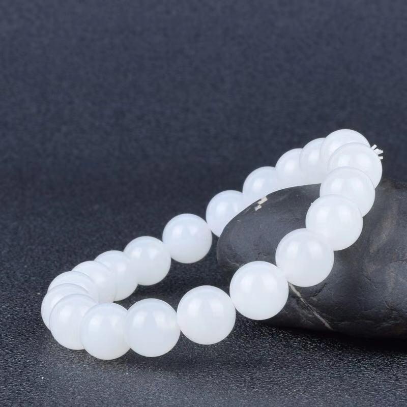 Hotan White Jade Goat Fat Bracelet | Daily Wear