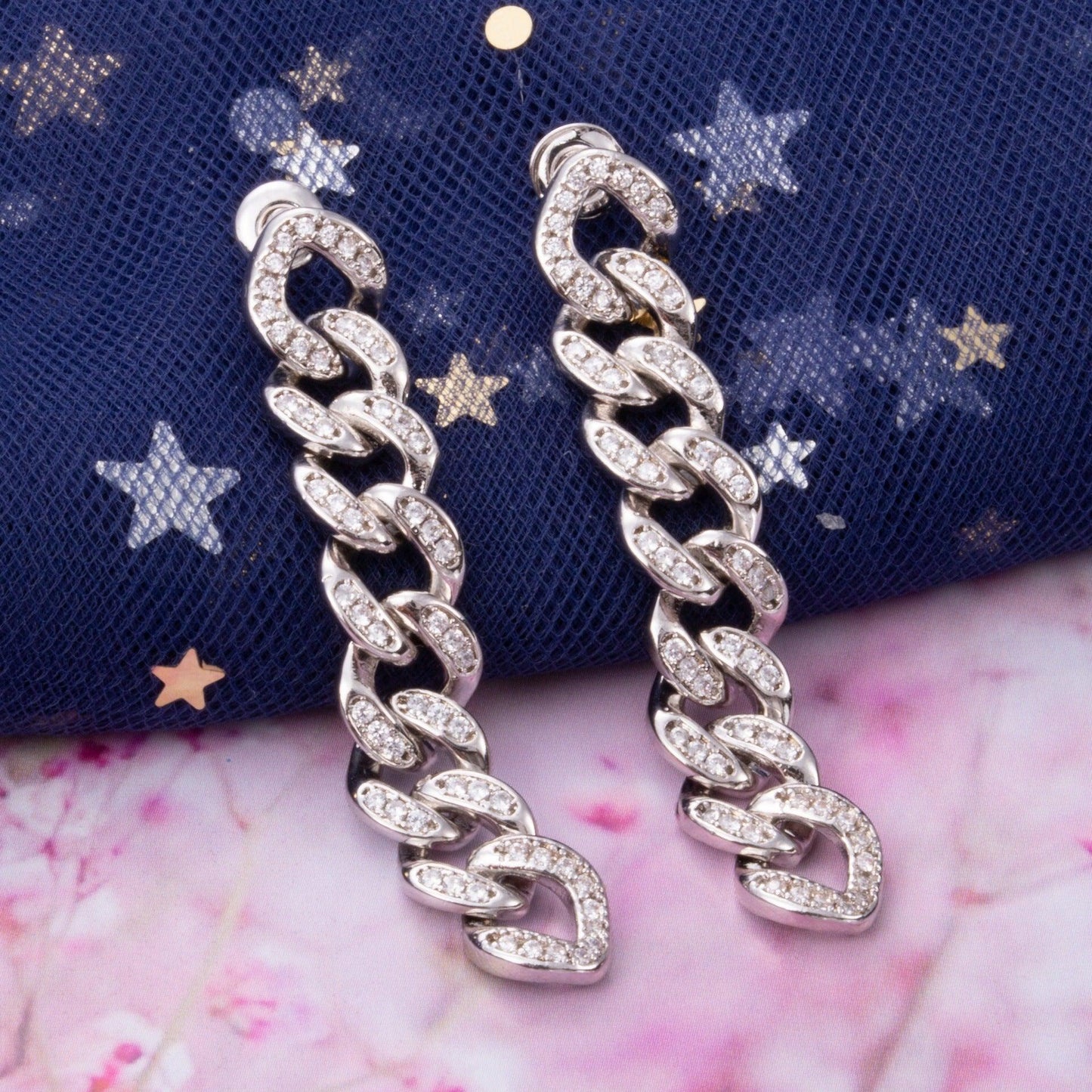 Simple Long Exquisite Water Drop Zircon Earrings for Women