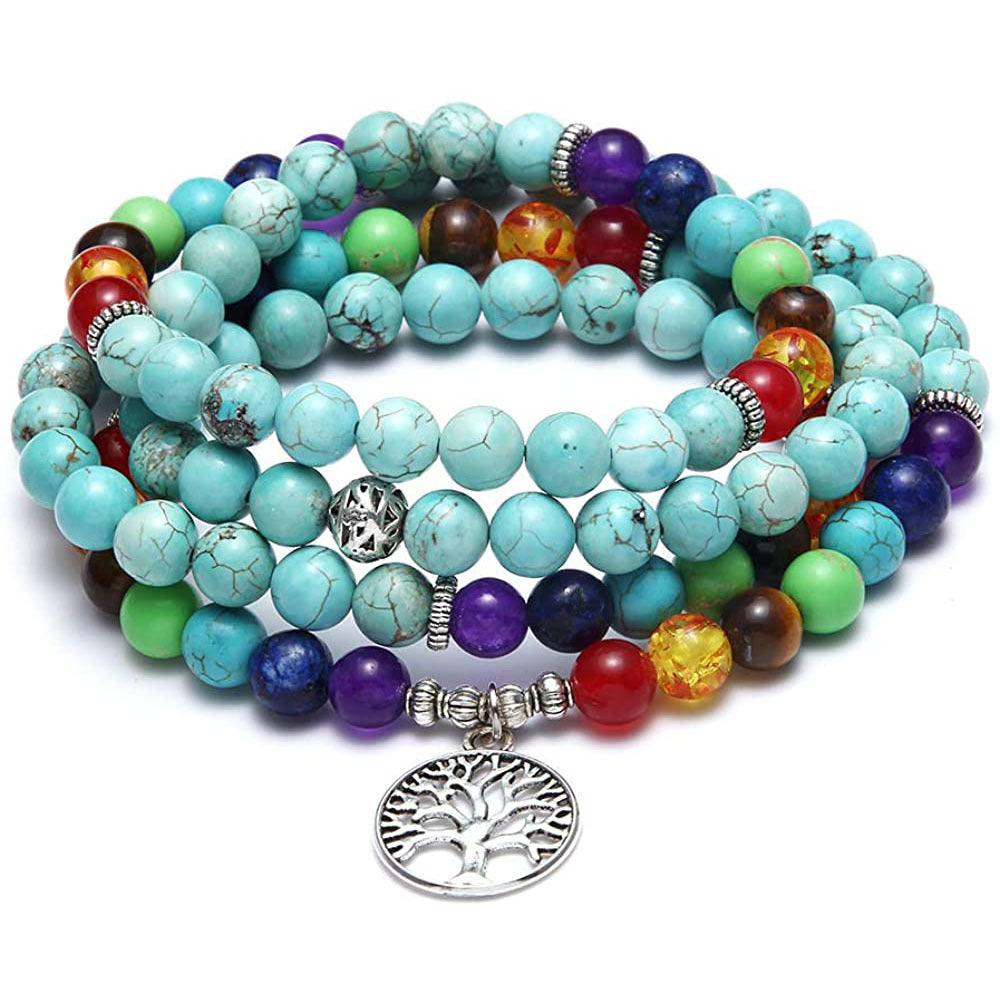 Tiger Eye Stone Bracelet And Necklace | Yoga Collection D