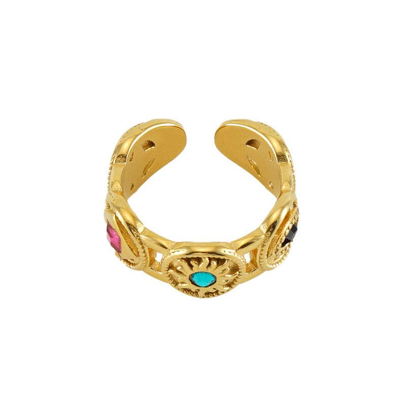 Inlaid Malachite Ring | Daily Wear