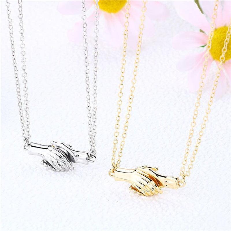 Magnetic Palm Couple Necklace