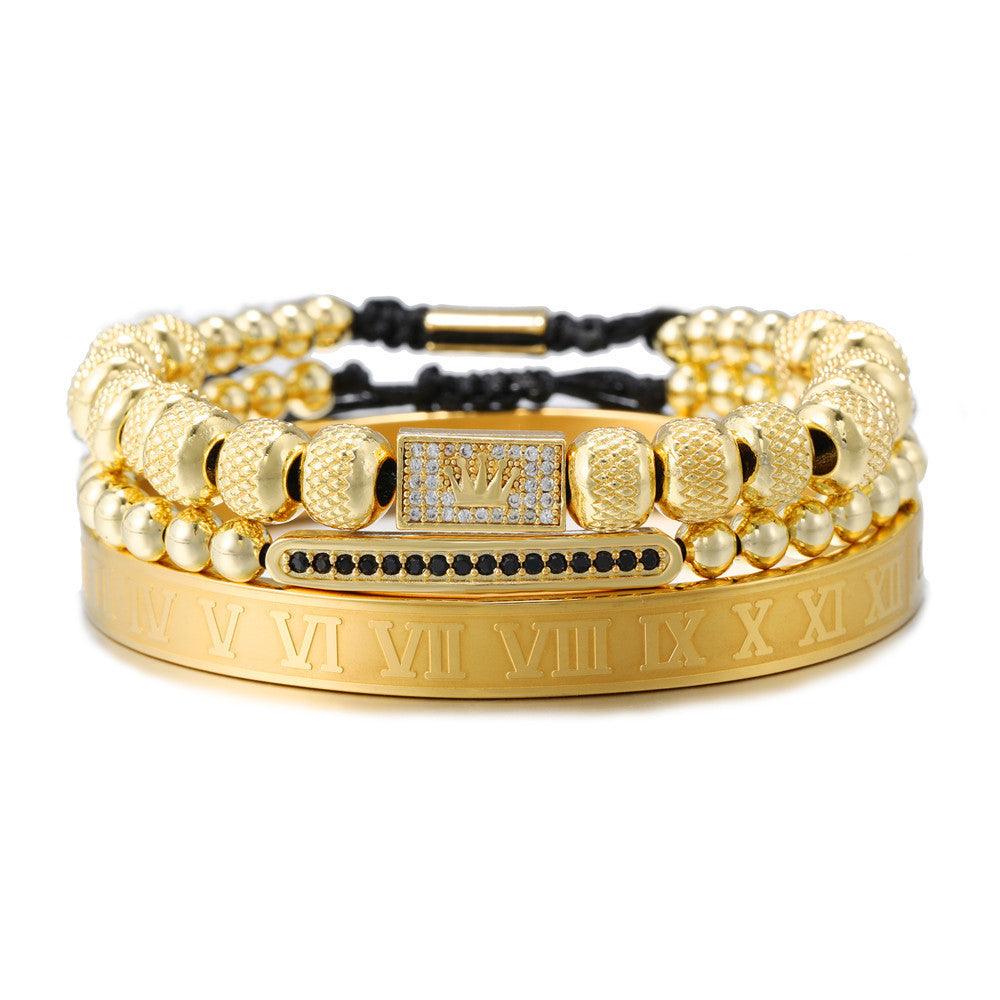 Vintage Crown Braided Bracelet | Fashion Jewelry