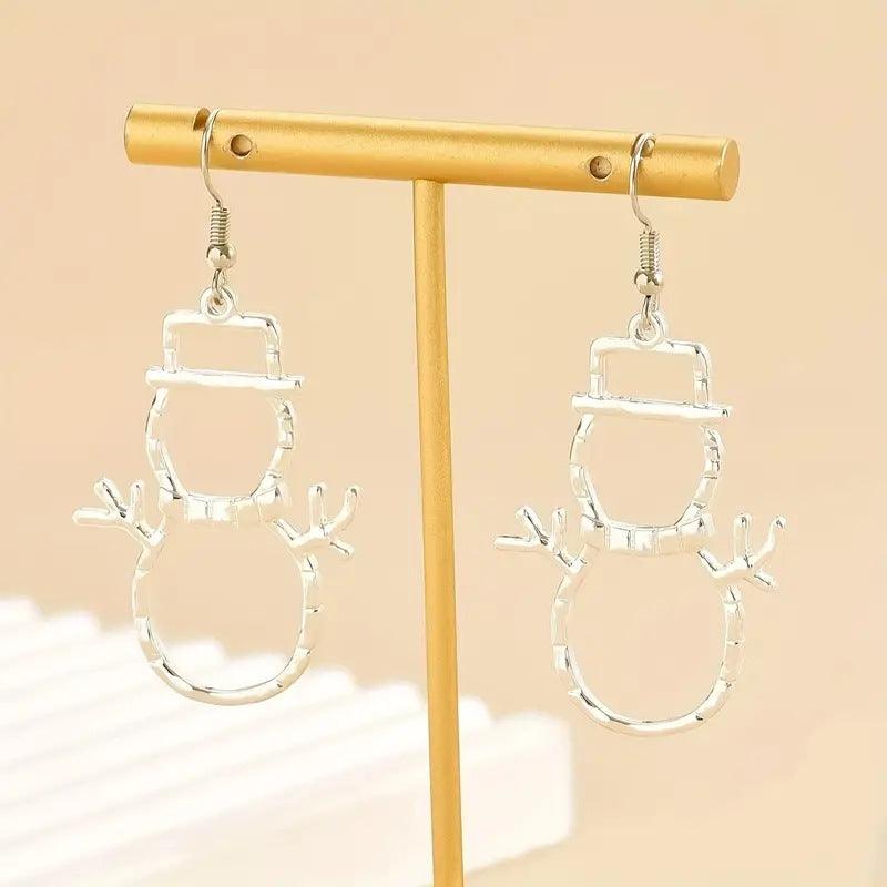 Snowman Earrings And Pendant
