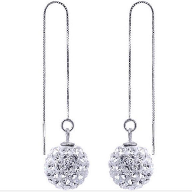Crystal Korean Style Earrings | 2025 Silver