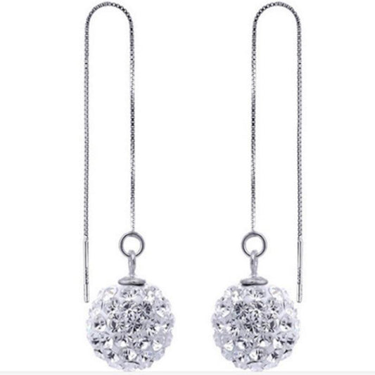Crystal Korean Style Earrings | 2025 Silver