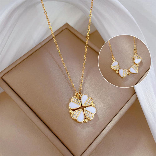 Four Leaf Clover Pendant Necklace | Daily Wear