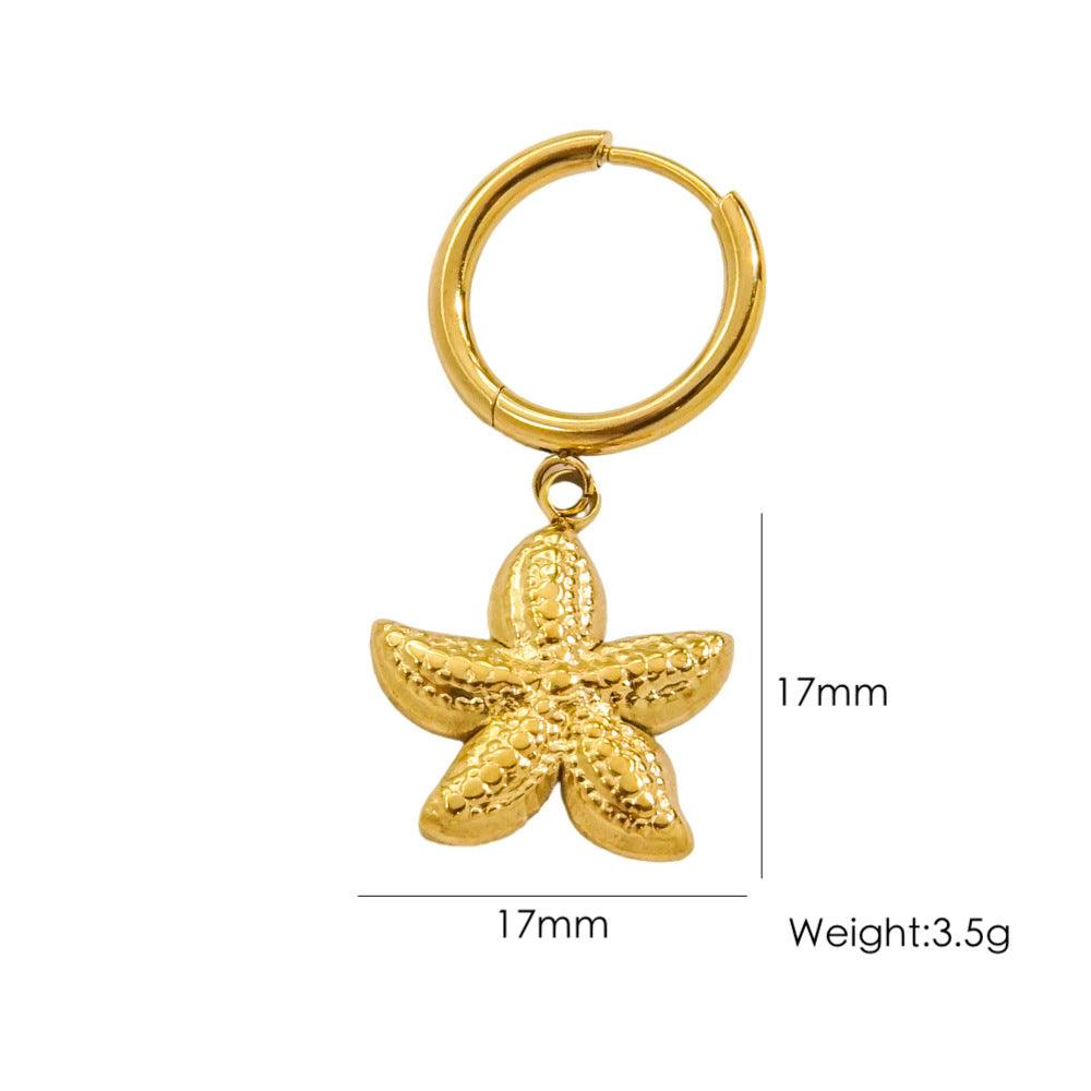 Tropical Beach Wind Starfish Earrings | Beach Wear N