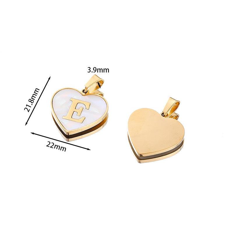 26 Letter Heart-shaped Necklace | BoldlyBeautifuls