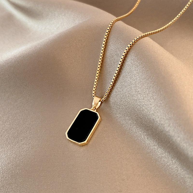 Rectangular Pendant Necklace | Fashion Wear