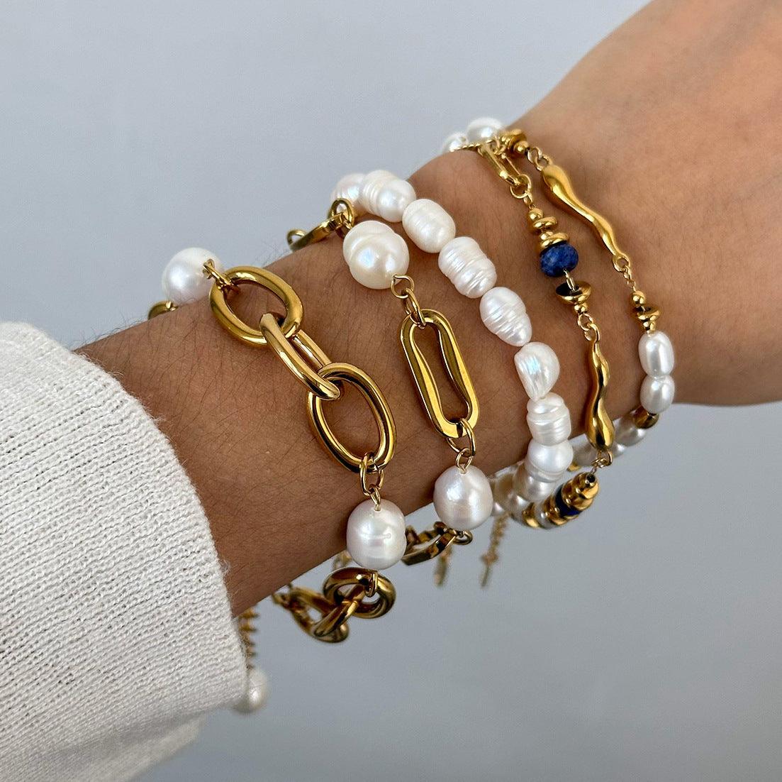 Twin Pearl Bracelet For Daily Wear | BoldlyBeautifuls