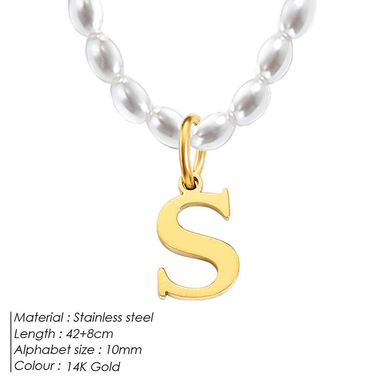 Elegant Alphabet Necklace | Daily Wear 2025 S 14K Gold