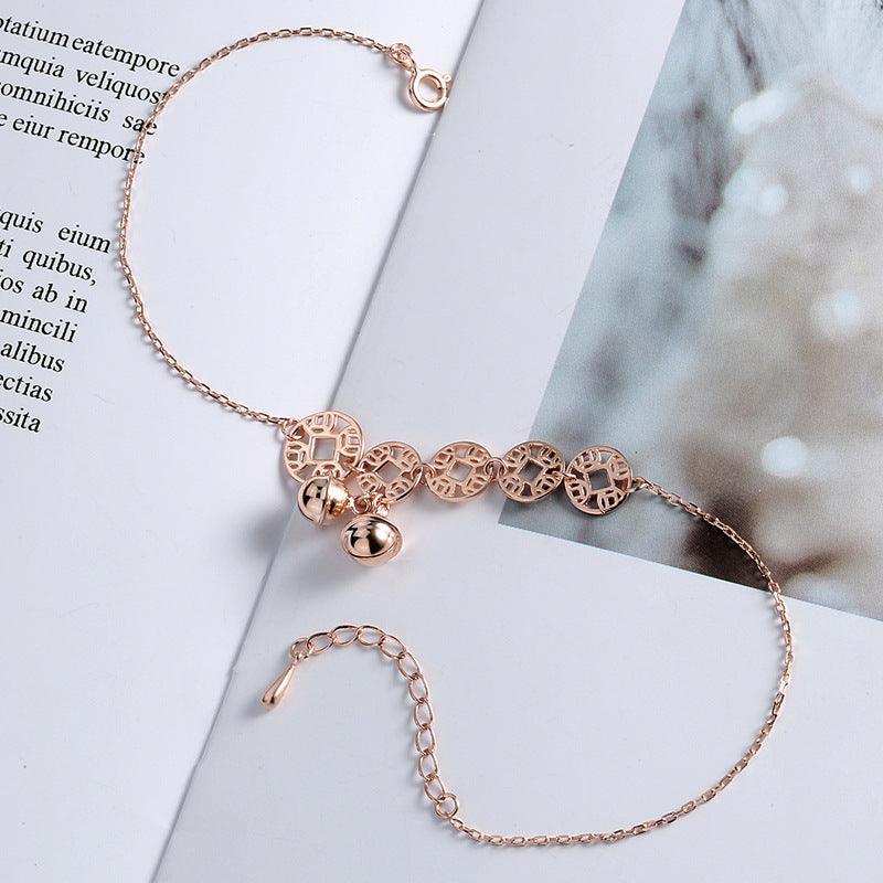 Rose Gold Bells Anklet Boho Anklets | Beach Collection