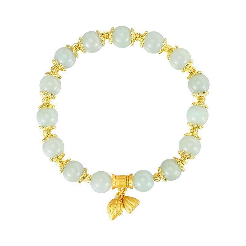 Shihuan Hetian Yu Retro Design Bracelet | Daily Wear Green Bracelet