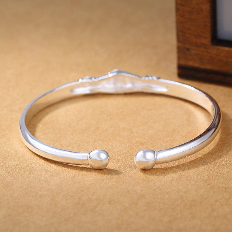 Elegant Retro Bracelet For Women | Daily Wear Silver