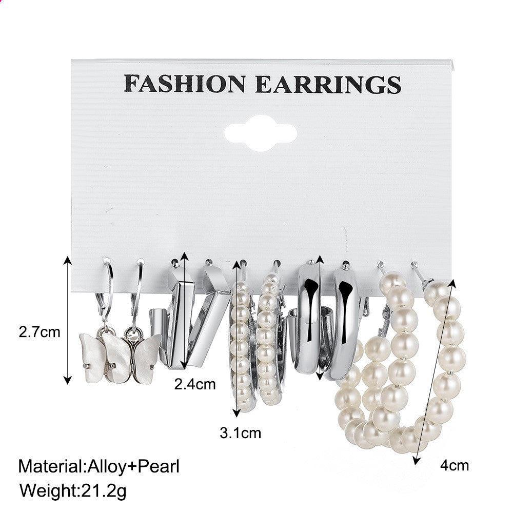 Pure Pearl Ear Hook | Butterfly Earrings