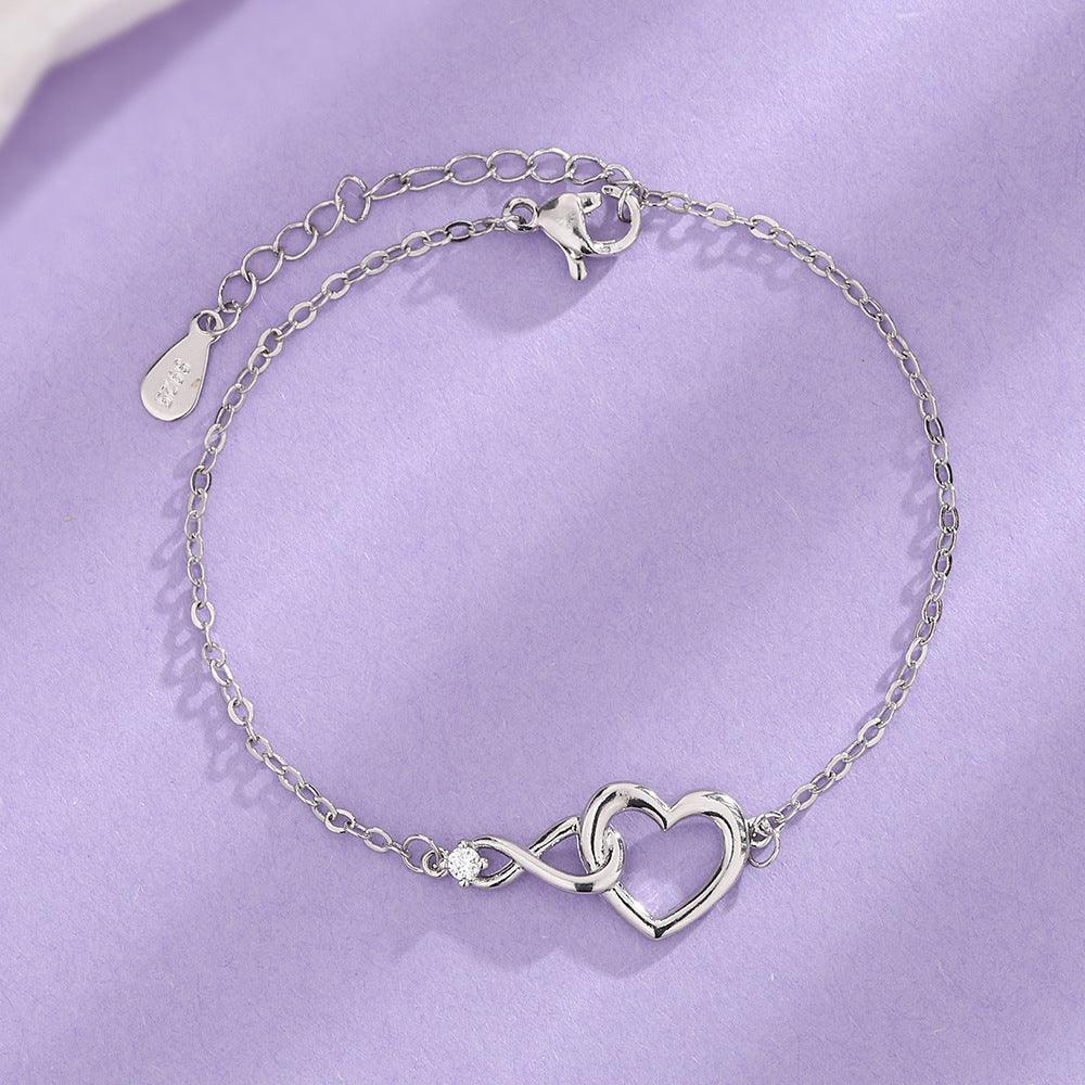 Elegant Korean Heart-shape Bracelet | Daily Wear