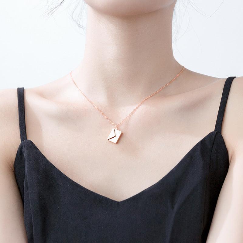 Envelope Necklace For Women - Trendy Jewelry Wear