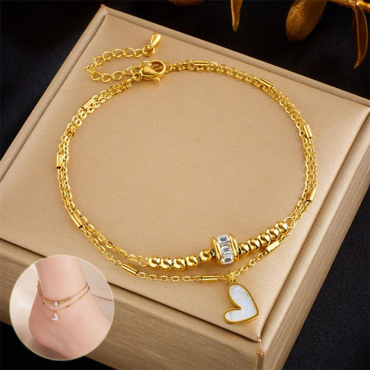 Double Layer Boho Bracelet Anklet | Beach Collection