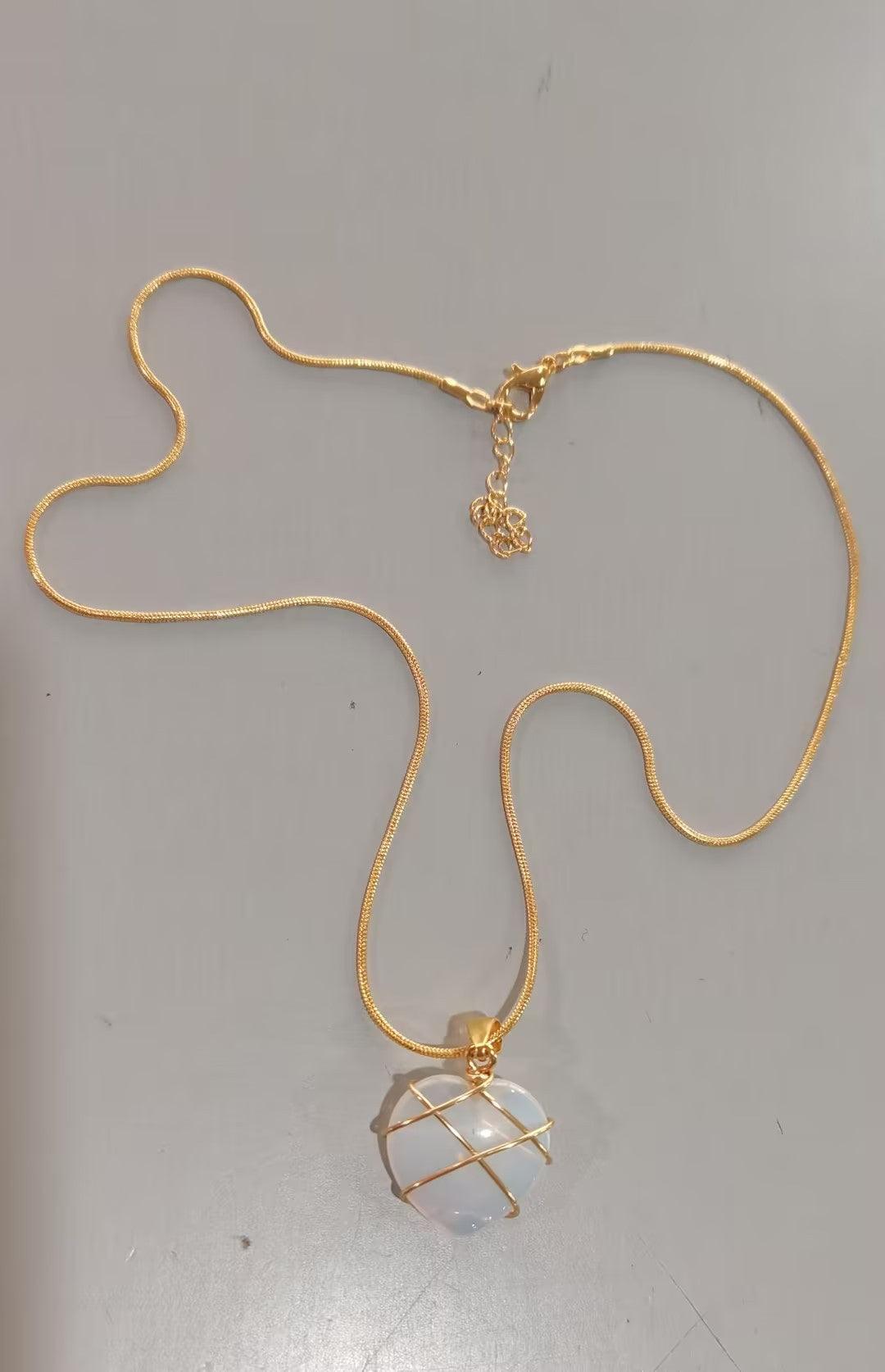 Moonstone Princess Necklace - Daily Wear Jewelry Opal