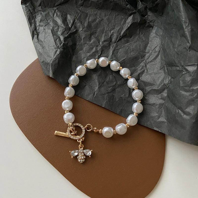 Exquisite Pearl Pendant Bracelet | Fashion Jewelry