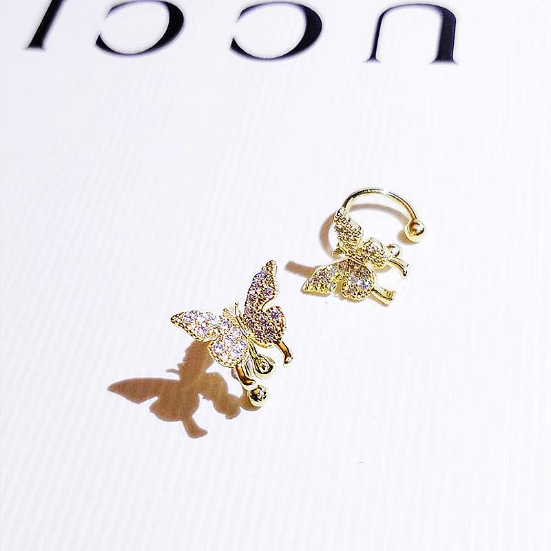 Butterfly Earrings Unique 2025 Gold Ear Clip