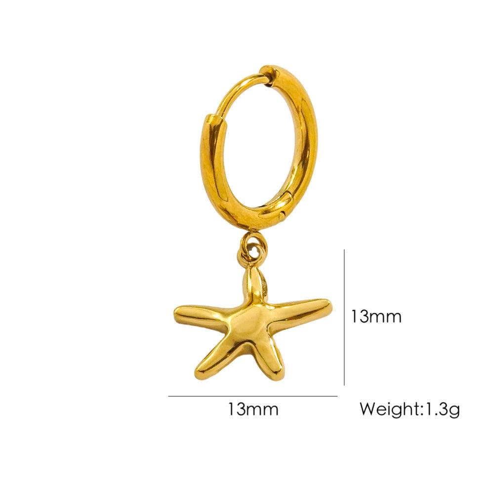 Tropical Beach Wind Starfish Earrings | Beach Wear C