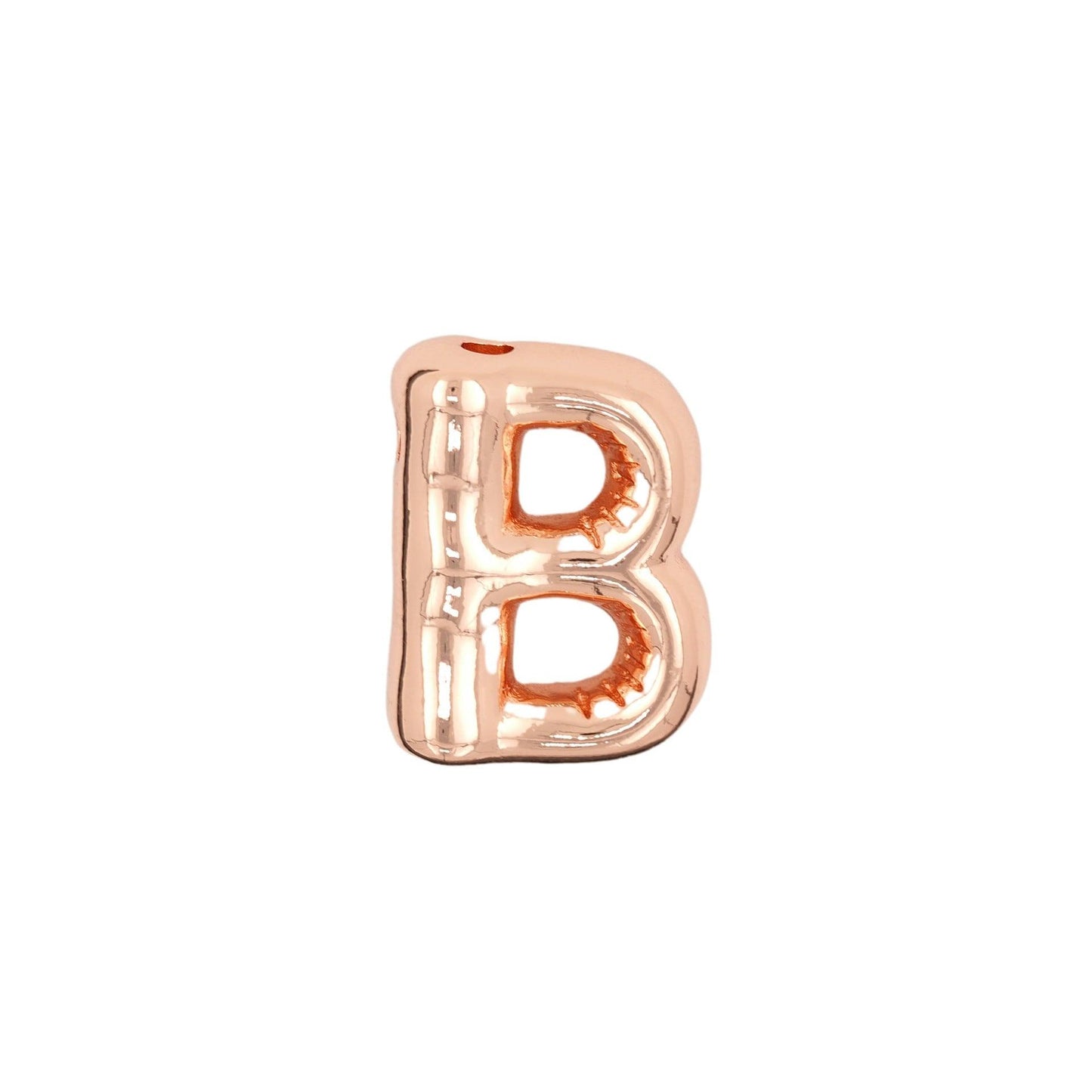 Glossy Letters Pendant Necklace | Fashion Wear B Rose Gold