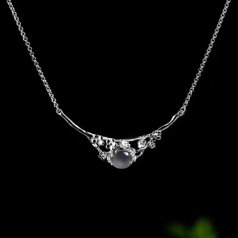 Moon Shadow Necklace In 925 Sterling Silver | Daily Wear