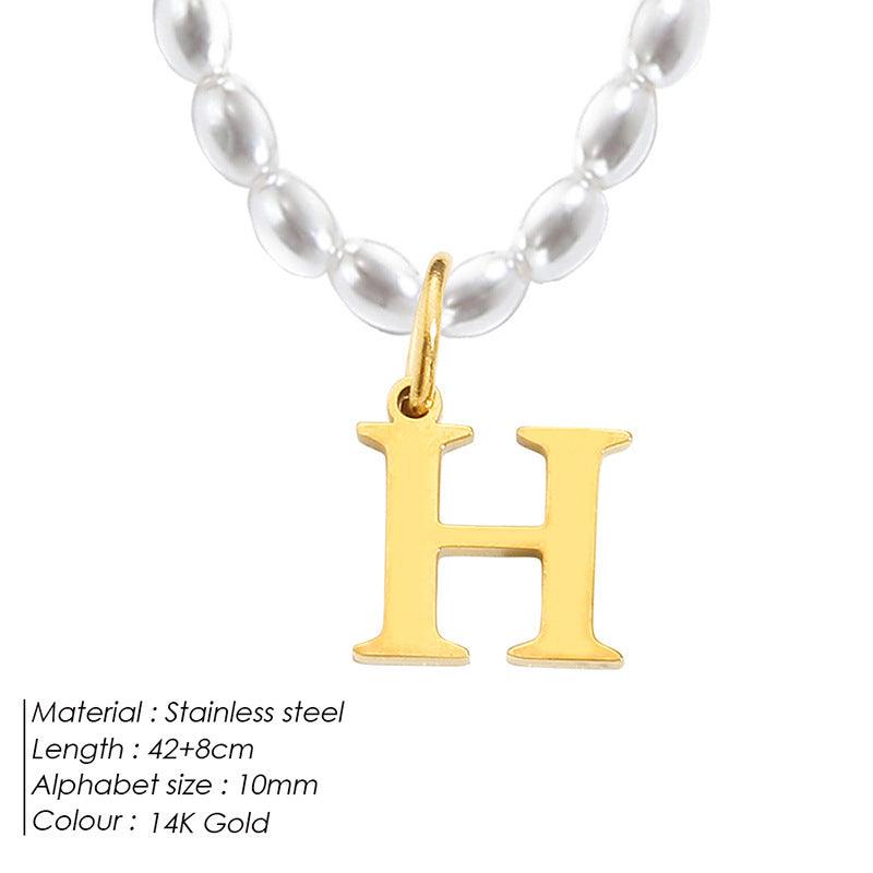 Elegant Alphabet Necklace | Daily Wear 2025 H 14K Gold