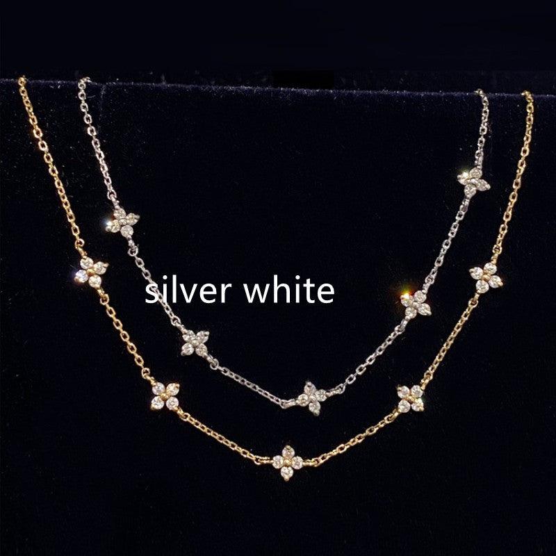 S925 Silver Plated 18K Gold Zircon Bracelet | Daily Wear Silver