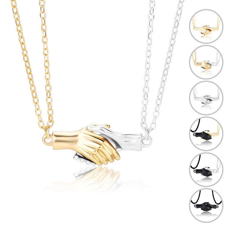 Magnetic Palm Couple Necklace