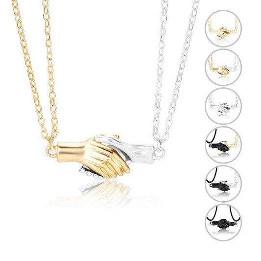 Magnetic Palm Couple Necklace