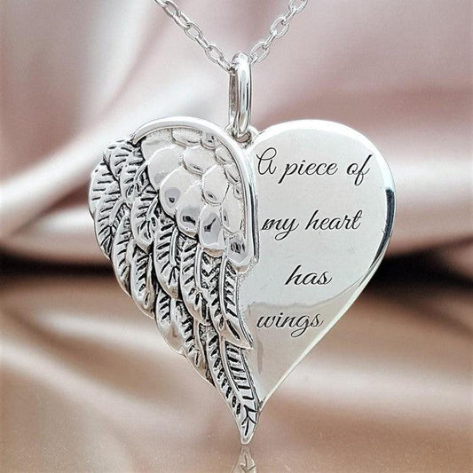 Angel Wings Necklace | Daily Wear Silver