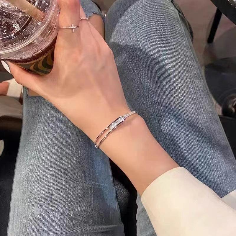 S925 Sterling Silver Korean Diamond Bracelet | Daily Wear
