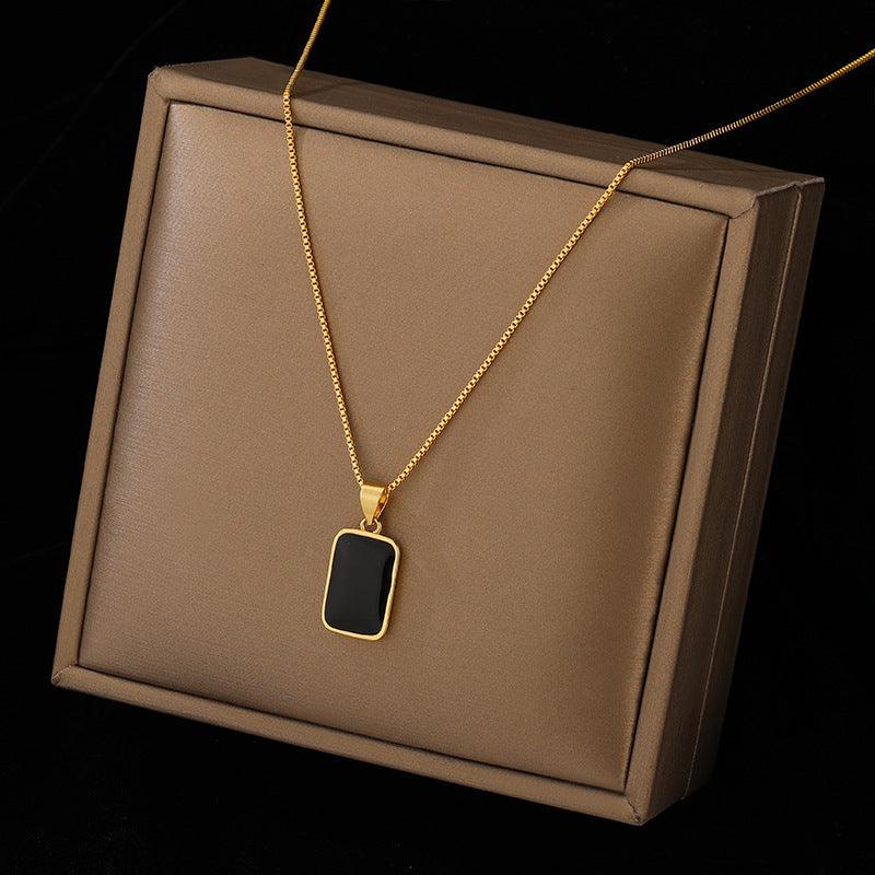 Rectangular Pendant Necklace | Fashion Wear