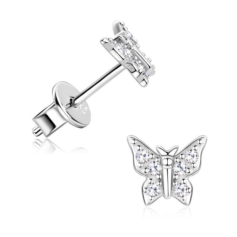 Korean Butterfly Moissanite Earrings