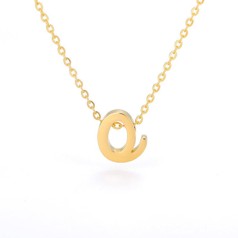 Small Hollow Letter Necklace | 2025 O