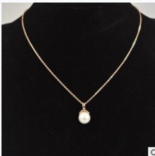 Freshwater Pearl Pendant Necklace Elegant Jewelry Style2