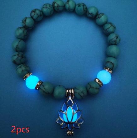 Luminous Lotus Bracelet | Yoga Collection A 2pcs