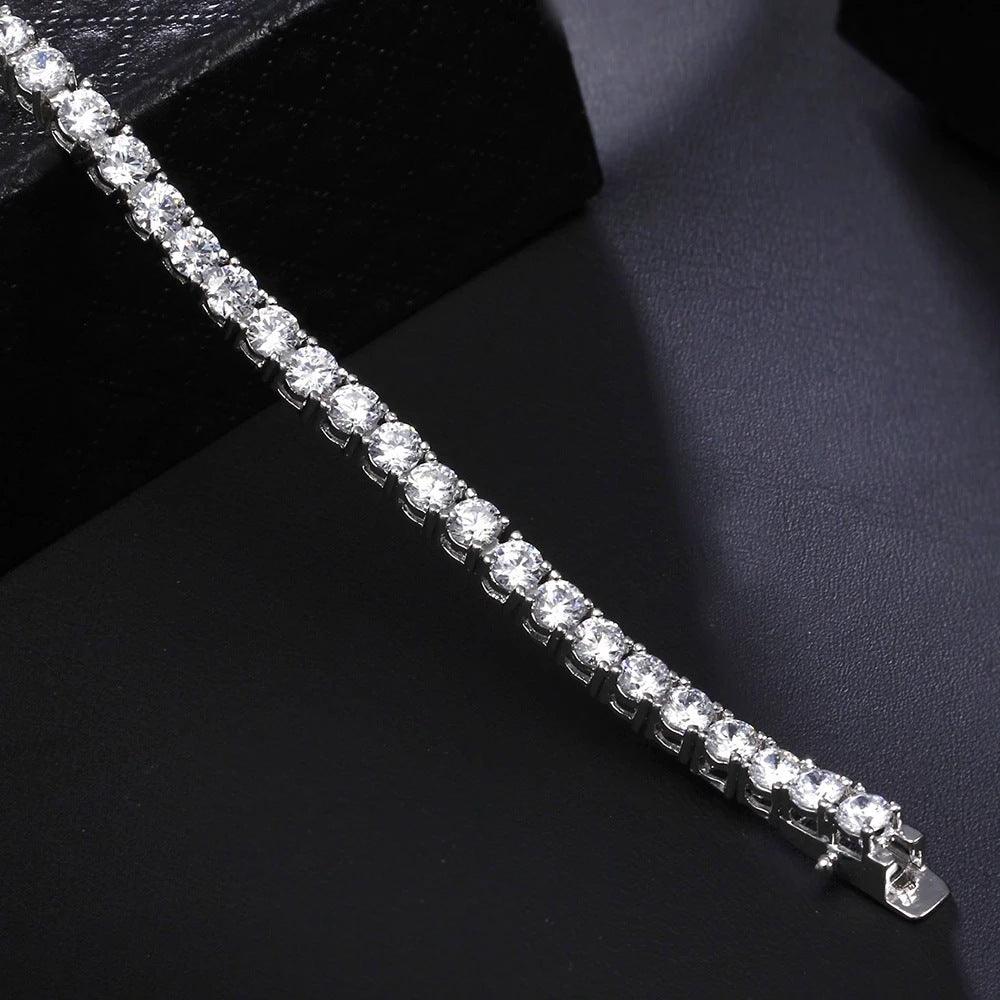 Tennis Chain Bracelet in S925 Sterling Silver | Daily Wear