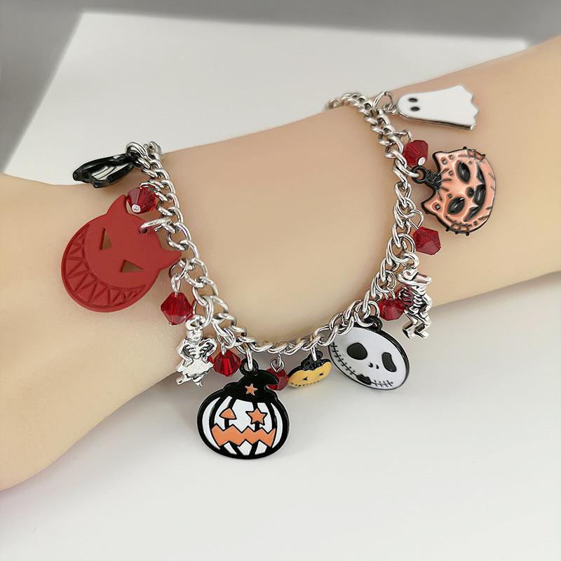 Pumpkin Skull with Halloween Bracelet | Halloween Collection