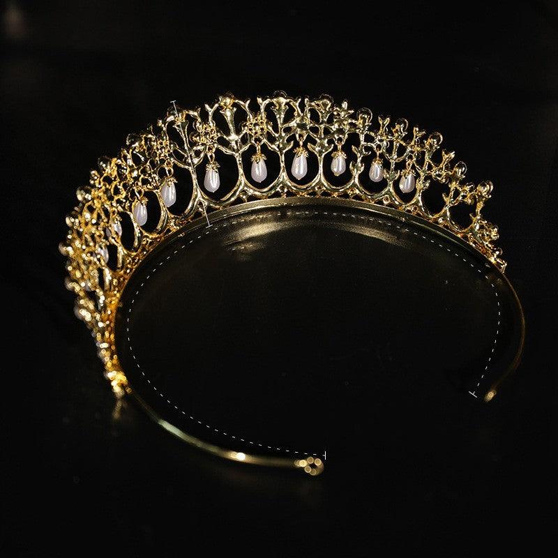 Pearl Diamond Electric Galvanized Crown | Bride Jewelry