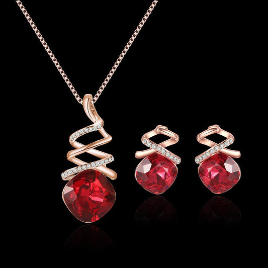 Bridal Necklace Earrings Jewelry Set | Wedding Collection A