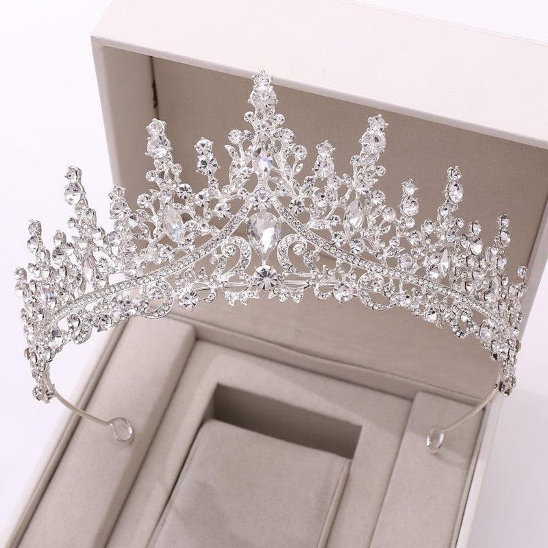 Silver Crystal Drop Bridal Jewelry Set | Wedding Collection