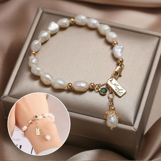 Elegant Zircon Pearl Bracelet | Fashion Luxury Jewelry