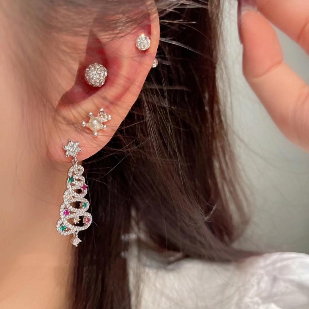 Colorful Zircon Tassel Earrings | Festive Wear