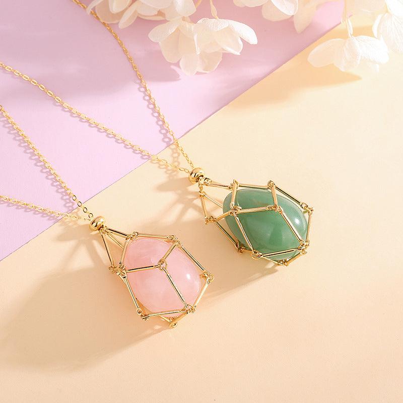 Natural Crystal Energy Pendant Necklace - Daily Wear