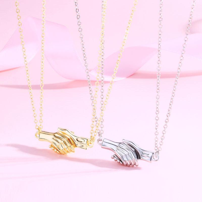 Magnetic Palm Couple Necklace