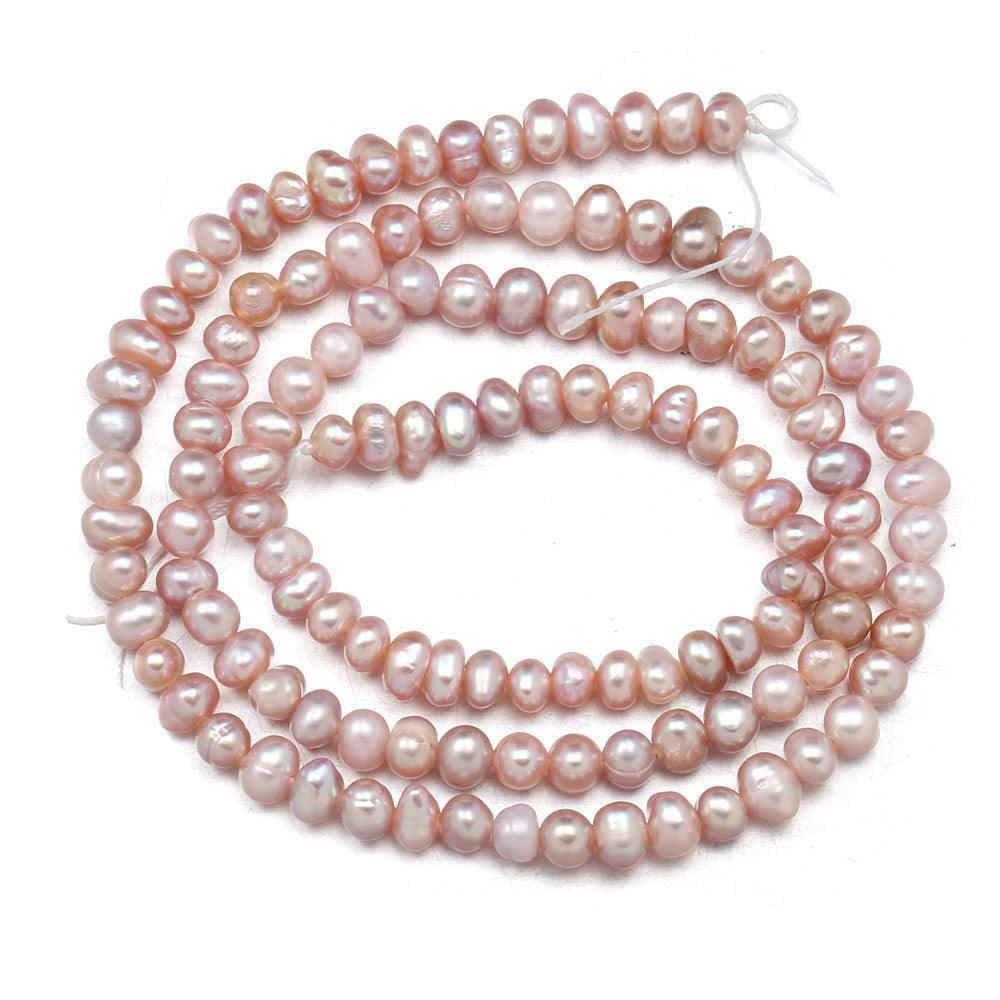 Natural Freshwater Pearl Lines | Pearl Jewelry 2025 Purple 3 to 4 MM
