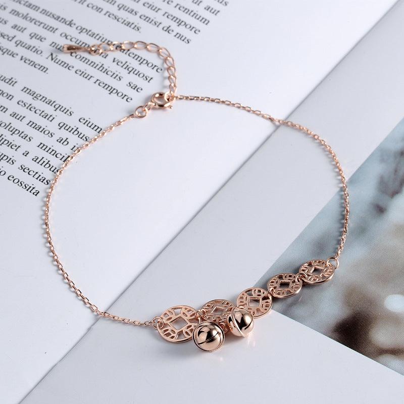 Rose Gold Bells Anklet Boho Anklets | Beach Collection